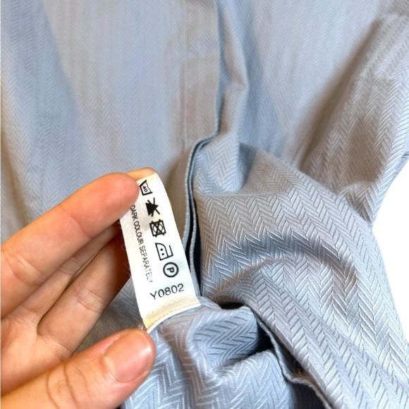 Thomas Pink | Women’s Classy Blue Chevron Button Down | Size 12 / Large | Office - Picture 4 of 6